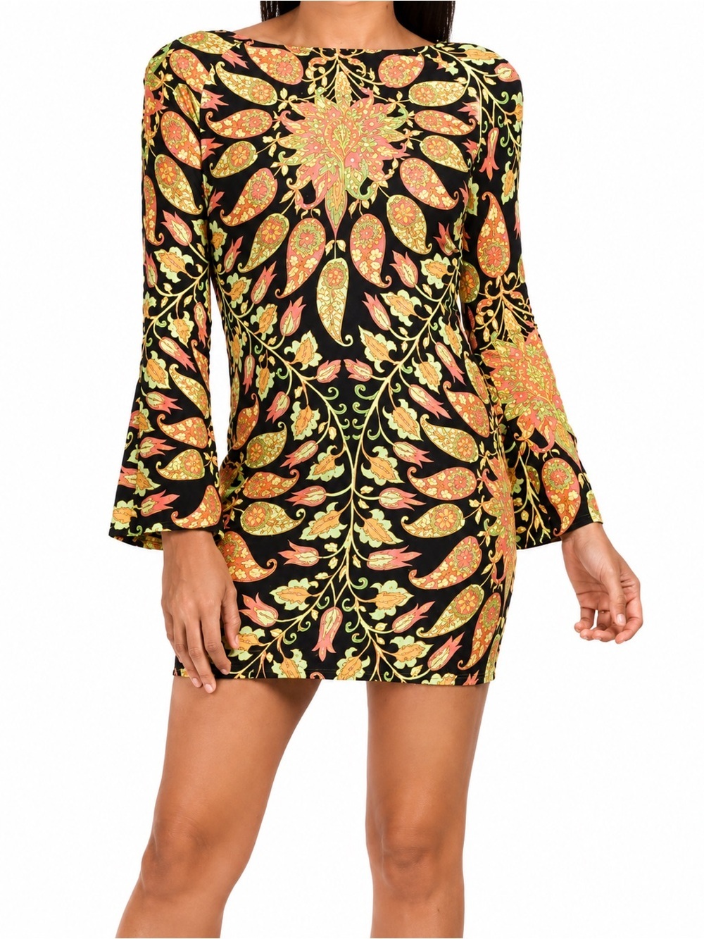 Zara open back retro dress, XS